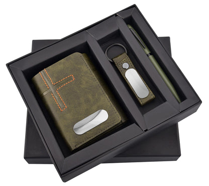Combo Gift Sets(Olive Green Wallet Set)