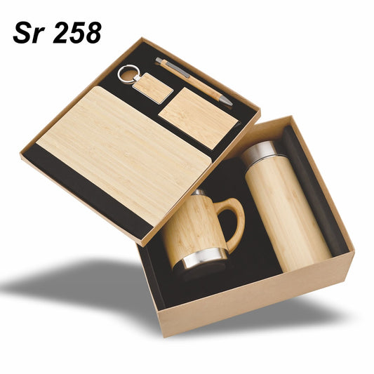 Sr 258: Wooden Bottle, Mug, Pen Keychain, Card Holder, Notebook bamboo wood