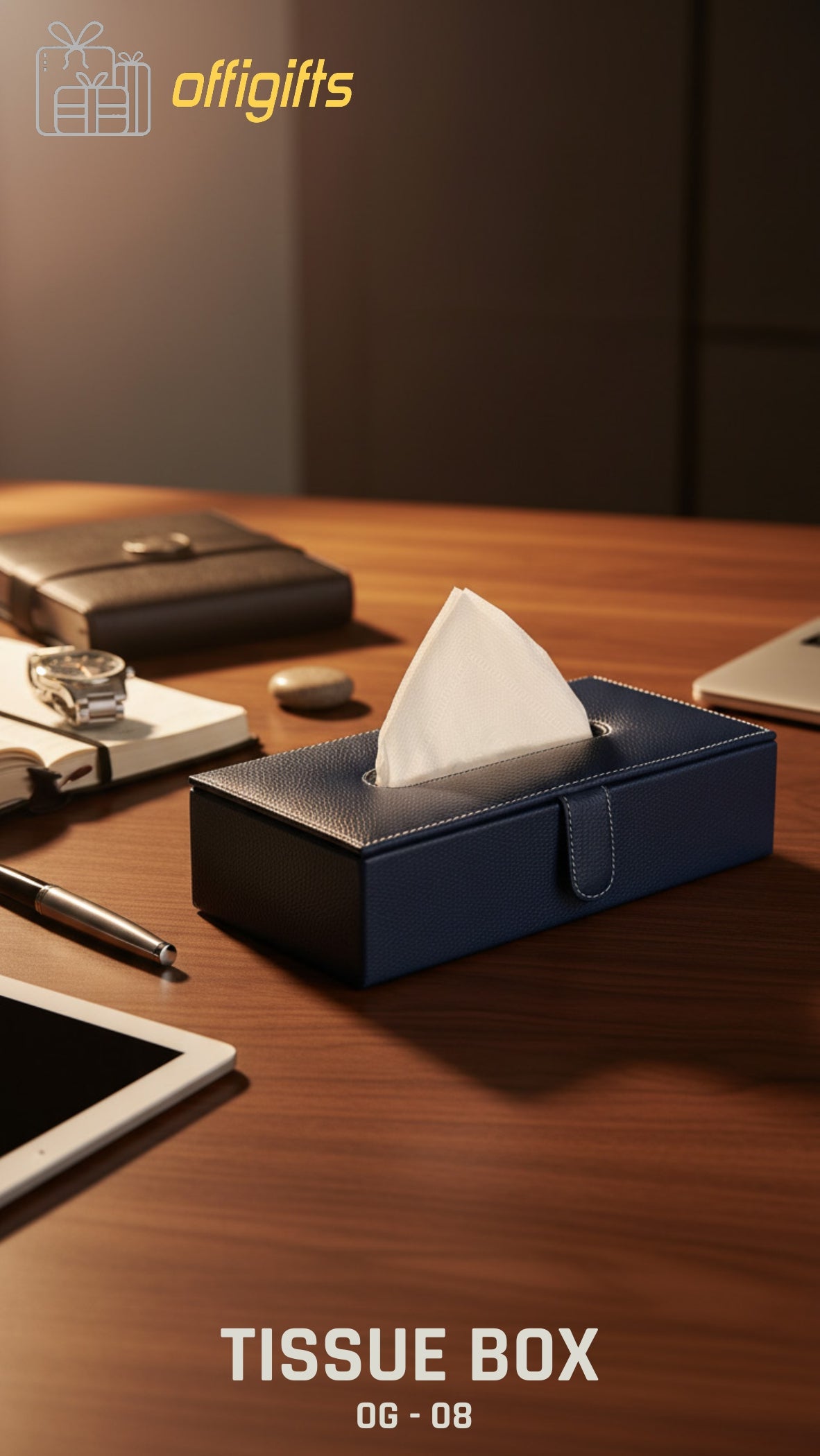 Leatherette Executive Tissue Box