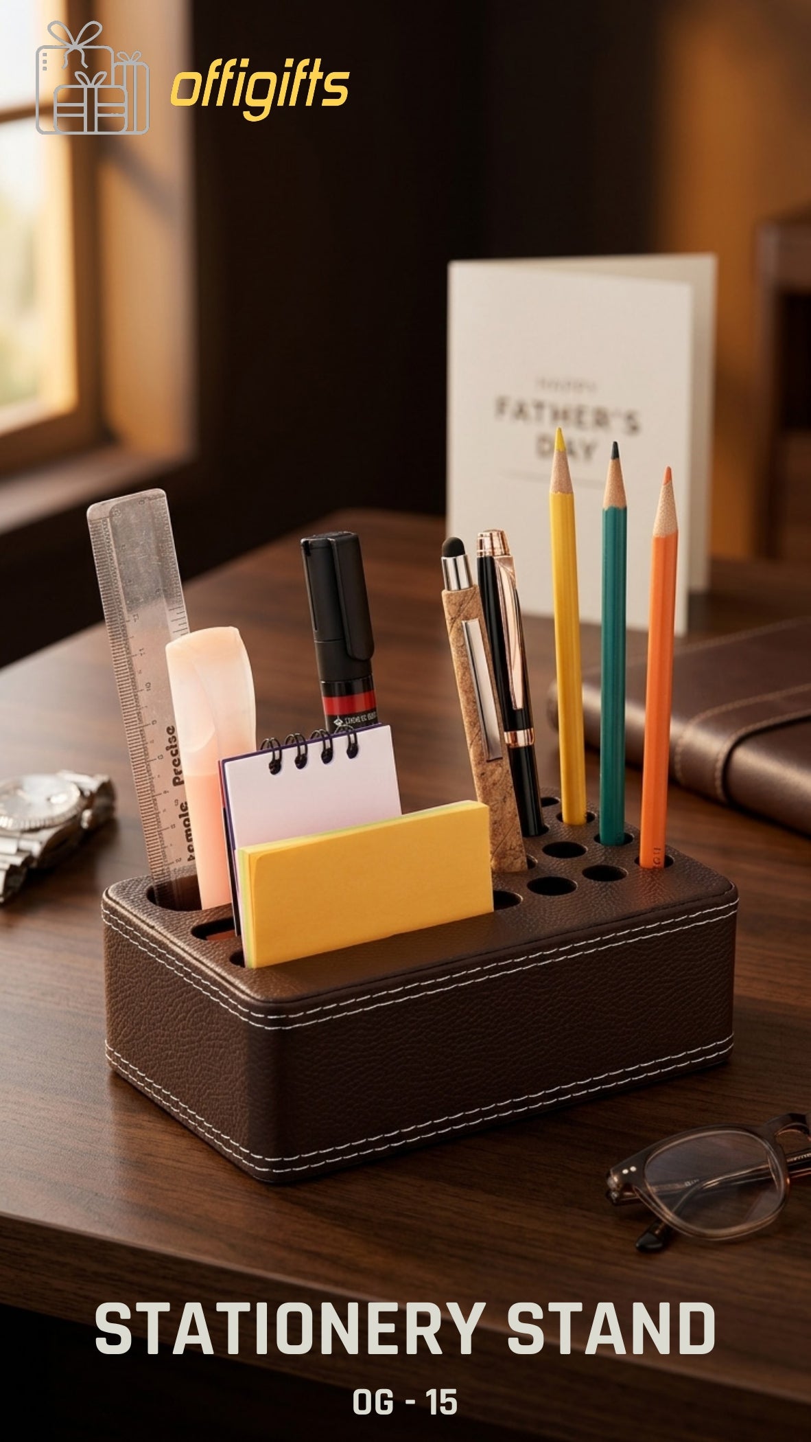 Legacy Multi-Slot Executive Stationery Stand