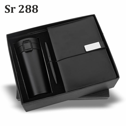Sr 288: Diary Pen Flask Set Black
